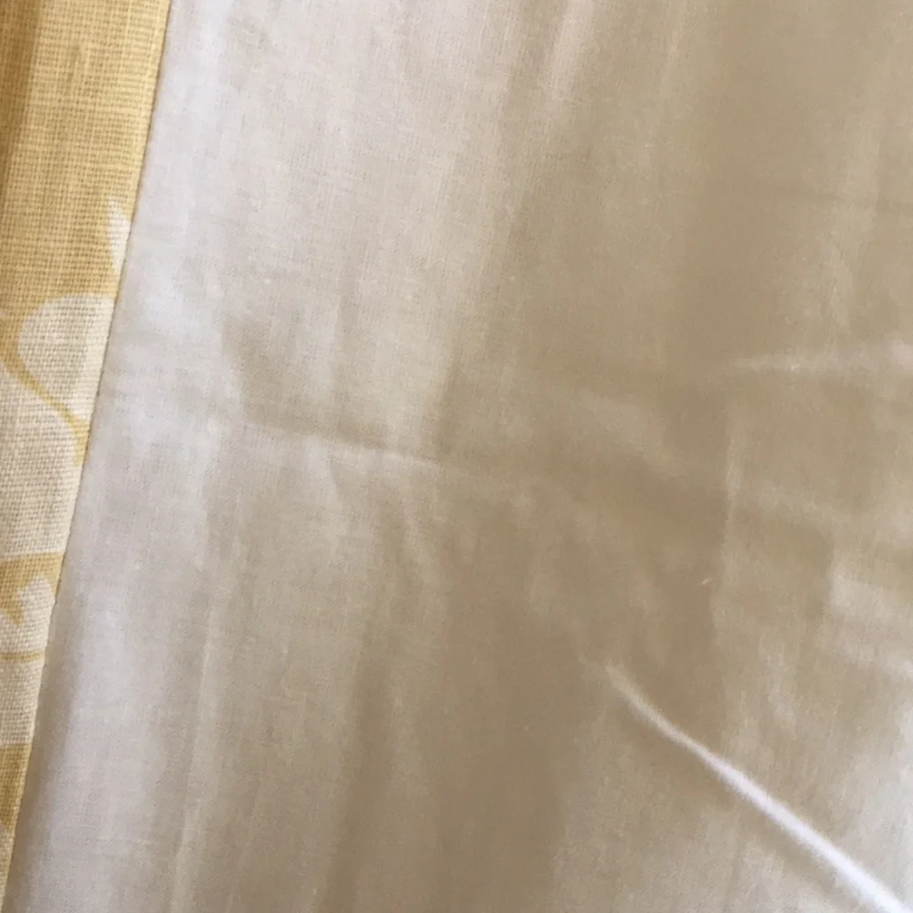 (1) 108” Restoration Hardware Linen Damask Drapery